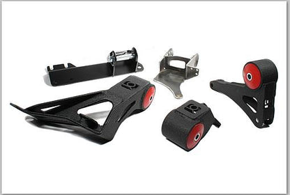 Innovative 90-93 Integra K-Series Black Steel Mounts 75A Bushings (Not K24 Trans)
