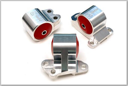 Innovative 92-95 Civic B/D Series Black Aluminum Mounts 85A Bushings (3 Bolt)