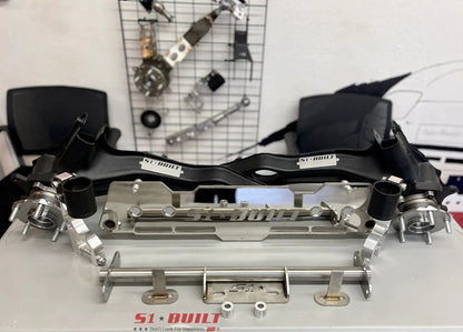 S1 Built - AWD Conversion Bundle: OEM style AWD/RWD/FWD Rear Trailing Arms with Delta7 Rear Diff Mount Kit and Billet Forks
