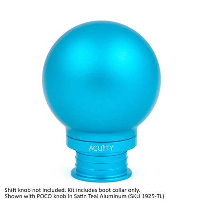 Acuity - Satin Teal Aluminum Shift Boot Collar for POCO Shift Knobs