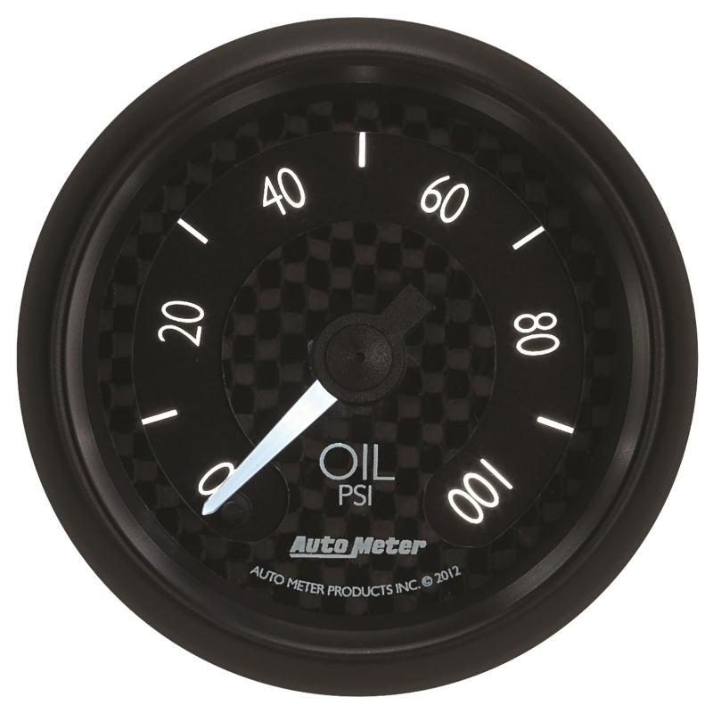 Autometer GT Series 52mm Full Sweep Electronic 0-100 PSI Oil Pressure Gauge