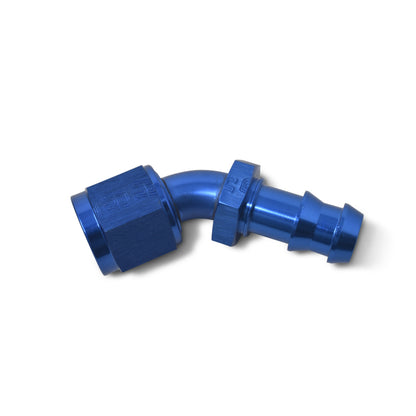 Russell Performance -4 AN Twist-Lok 45 Degree Hose End (Blue)