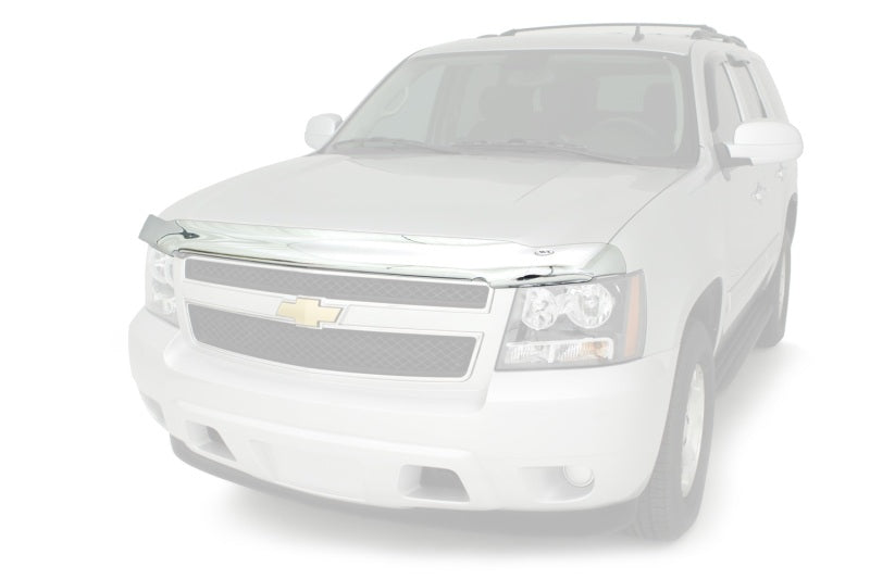 AVS 15-18 Chevy Tahoe High Profile Hood Shield - Chrome