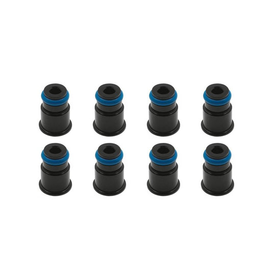 BLOX Racing 11mm Adapter Top (1/2in) w/Viton O-Ring & Retaining Clip (Set of 8)