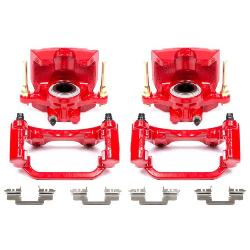 Power Stop 07-16 Cadillac Escalade Rear Red Calipers w/Brackets - Pair