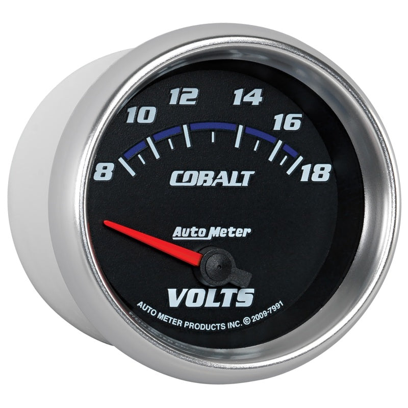 AutoMeter Gauge Voltmeter 2-5/8in. 18V Electric Cobalt