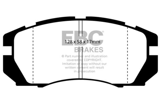 EBC 95-96 Subaru Impreza 2.2 Redstuff Front Brake Pads