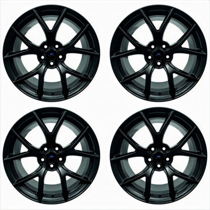 Ford Racing 15-20 Mustang19x10.5in & 19x11in Wheel Kit w/TPMS - Matte Black