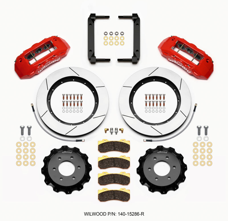 Wilwood TX6R Front Kit 15.50in Red 2004-08 Ford F150 - 4WD