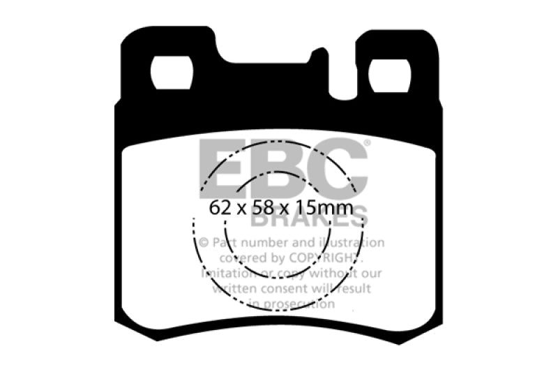 EBC 98-00 Mercedes-Benz E300 TD 3.0 TD Ultimax2 Rear Brake Pads