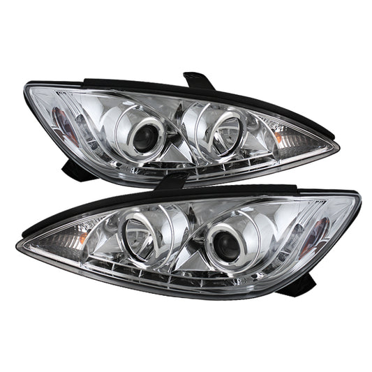 Spyder Toyota Camry 02-06 Projector Headlights DRL Chrome High H1 Low H1 PRO-YD-TCAM02-DRL-C