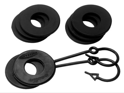 Daystar Black D Ring Isolator w/Lock Washer Kit