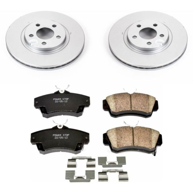 Power Stop 01-10 Chrysler PT Cruiser Front Z17 Evolution Geomet Coated Brake Kit