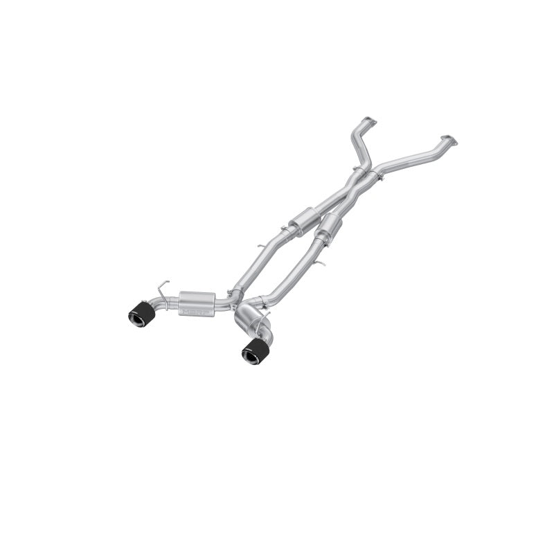 MBRP 23-24 Nissan Z 3.0L Armor Pro T304 Stainless Steel 3in Cat-Back Dual Rear Exit w/ 5in OD CF Tip