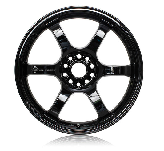 Gram Lights 57DR 18x10.5 +22 5x114.3 Glossy Black Wheel