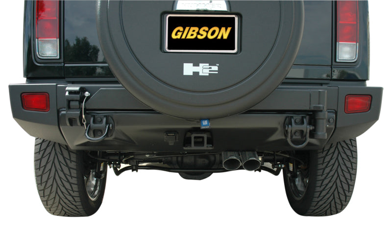 Gibson 08-09 Hummer H2 Base 6.2L 2.25in Cat-Back Dual Sport Exhaust - Stainless