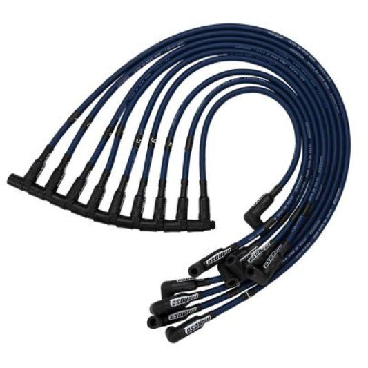 Moroso Chevrolet Small Block (Sprint Car) Ignition Wire Set - Ultra 40 - Unsleeved - HEI - Blue