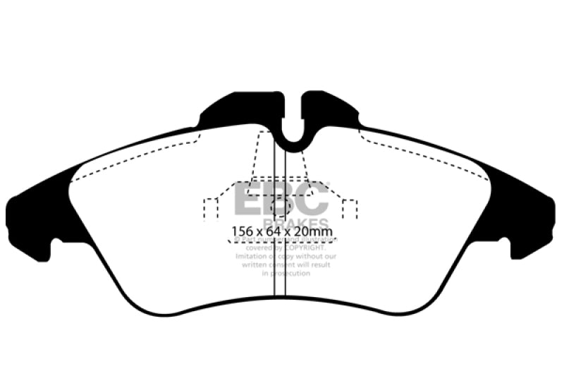 EBC 03-05 Dodge Sprinter 2500 Bosch Rear Greenstuff Front Brake Pads