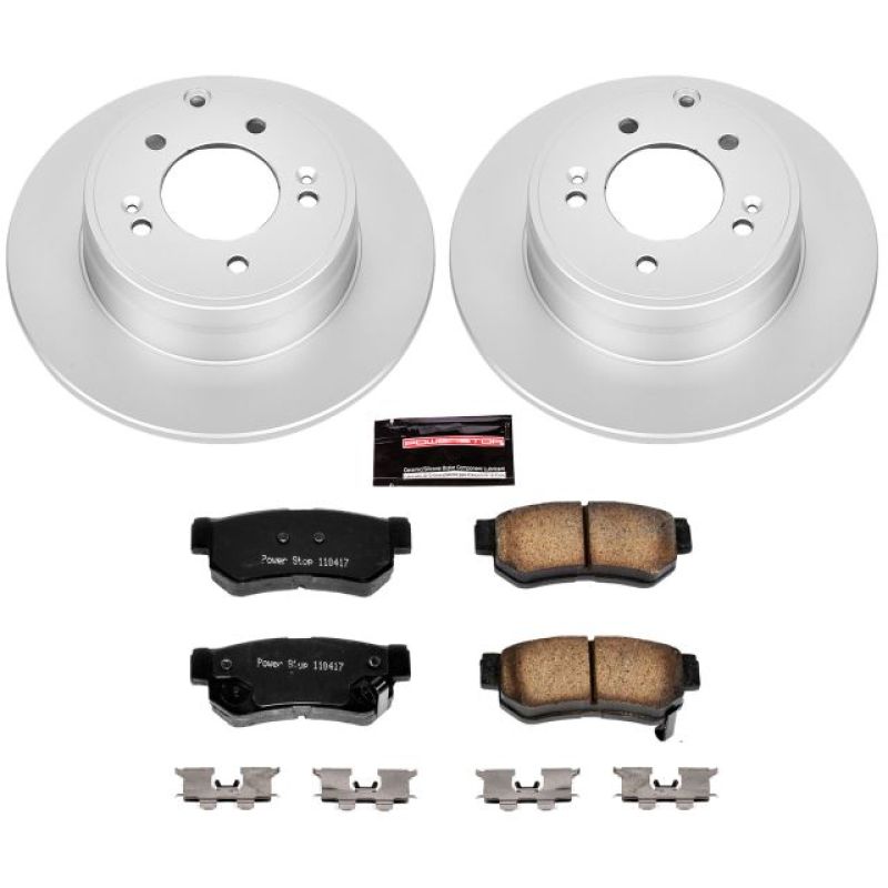 Power Stop 06-08 Hyundai Sonata Rear Z17 Evolution Geomet Coated Brake Kit