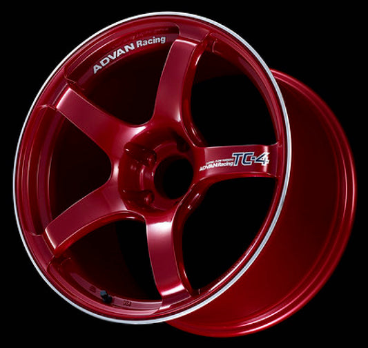 Advan TC4 18x9.5 +45 5x100 Candy Racing Red