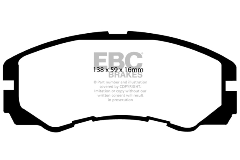 EBC 96-98 Acura SLX 3.2 Greenstuff Front Brake Pads