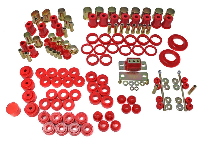 Energy Suspension 66-72 Chevelle Red Hyper-flex Master Bushing Set