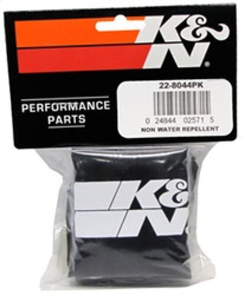 K&N Universal Precharger Round Straight Air Filter Wrap Black 5in ID x 7in Height