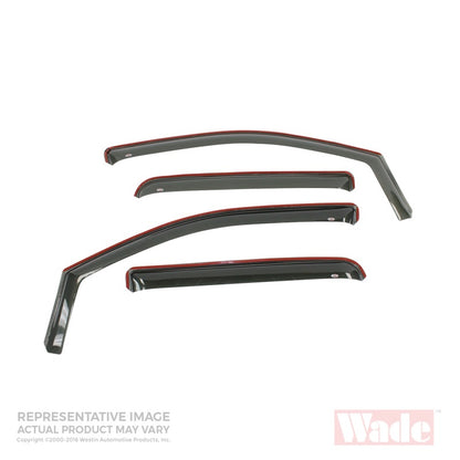 Westin 2008-2012 Scion xB Wade In-Channel Wind Deflector 4pc - Smoke