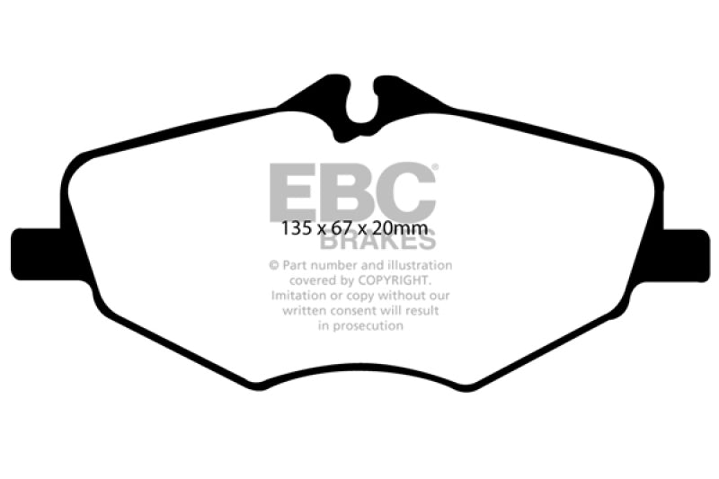 EBC 06-09 Mercedes-Benz E320 3.0 TD Redstuff Front Brake Pads