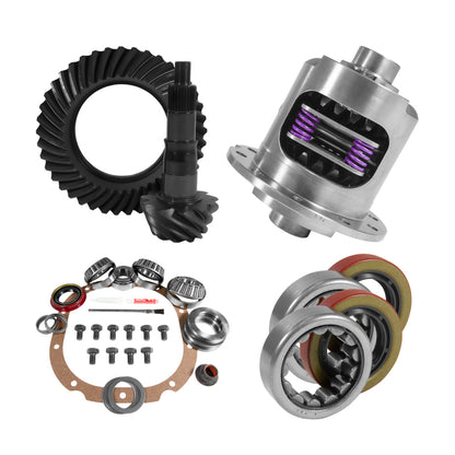 Yukon 8.8in Ford 3.55 Rear Ring & Pinion Install Kit 28 Spline Positraction 2.25in Axle Bearings