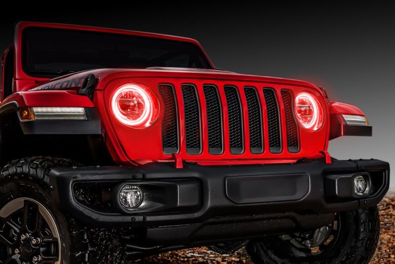 ORACLE Lighting Jeep Wrangler JL/Gladiator JT LED Surface Mount Headlight Halo Kit