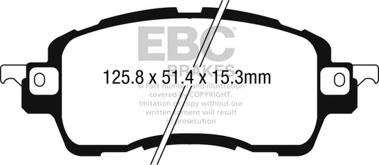 EBC 2016 Scion iA 1.5L Ultimax2 Front Brake Pads