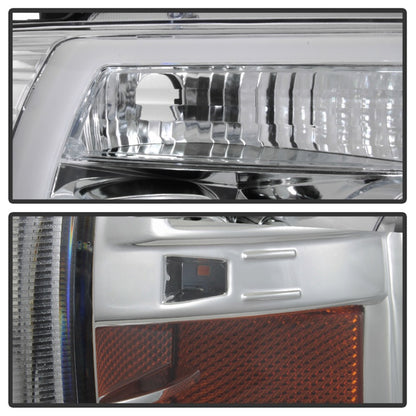 Spyder 04-08 Ford F-150 Light Bar Projector Headlights - Chrome (PRO-YD-FF15004V2-LB-C)