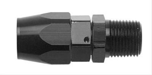 Fragola -12AN Straight Hose End x 3/4 NPT - Black