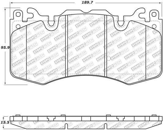 StopTech 03-14 Volvo XC90 Street Select Front Brake Pads