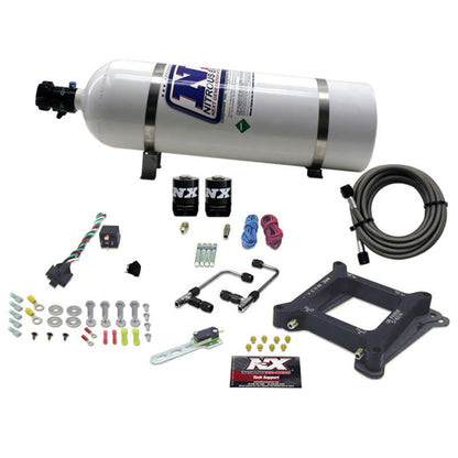 Nitrous Express 4150 Gemini Pro-Power Nitrous Kit (100-500HP) w/15lb Bottle