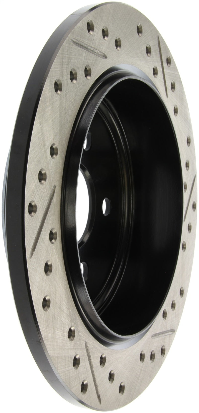 StopTech 03-09 Chrysler PT Cruiser Tur / 03-05 Dodge Neon SRT-4 Rear Right Slotted & Drilled Rotor