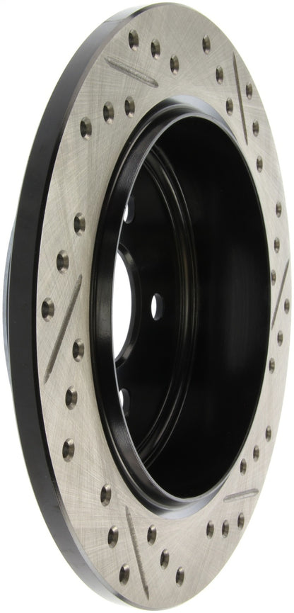 StopTech 03-09 Chrysler PT Cruiser Tur / 03-05 Dodge Neon SRT-4 Rear Right Slotted & Drilled Rotor