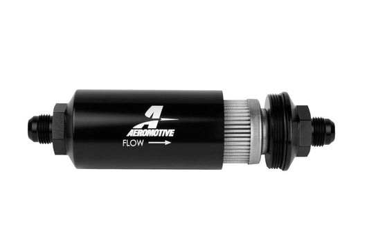 Aeromotive - In-Line Filter - (AN -08 Male) 100 Micron Stainless Steel Element
