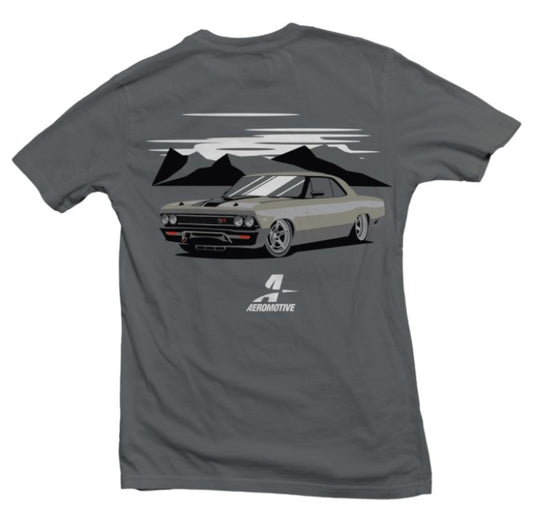 Aeromotive Muscle Car Logo Grey T-Shirt - Large