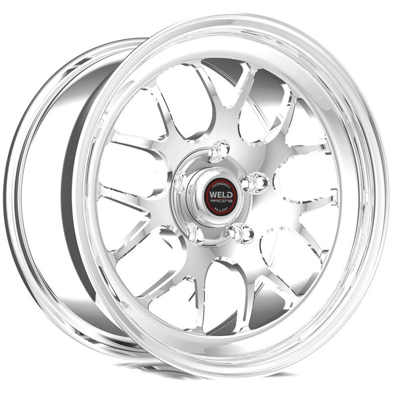 Weld S77 18x5 / 5x4.75 BP / 2.1in. BS Polished Wheel (High Pad) - Non-Beadlock