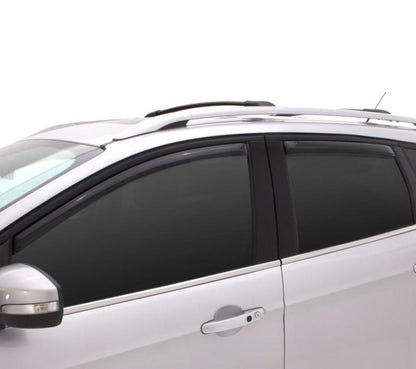 AVS 13-18 Nissan Sentra Ventvisor In-Channel Front & Rear Window Deflectors 4pc - Smoke