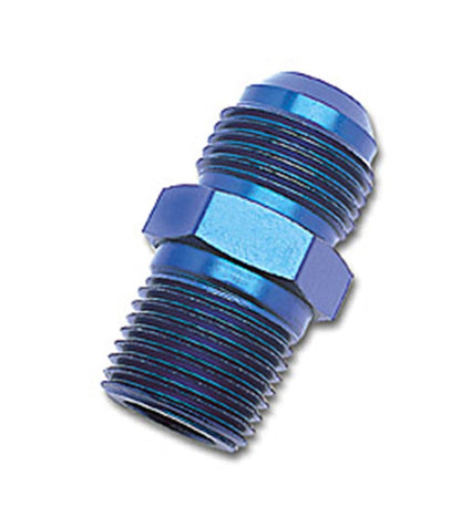 Russell Performance -6 AN to 3/8in NPT Straight Flare to Pipe (Blue)