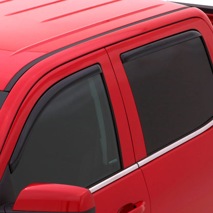 AVS 09-18 Dodge RAM 1500 Quad Cab Ventvisor In-Channel Front & Rear Window Deflectors 4pc - Smoke