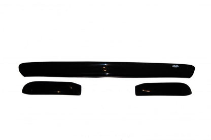 AVS 08-10 Ford F-250 (Behind Grille) Bugflector Deluxe 3pc Medium Profile Hood Shield - Smoke