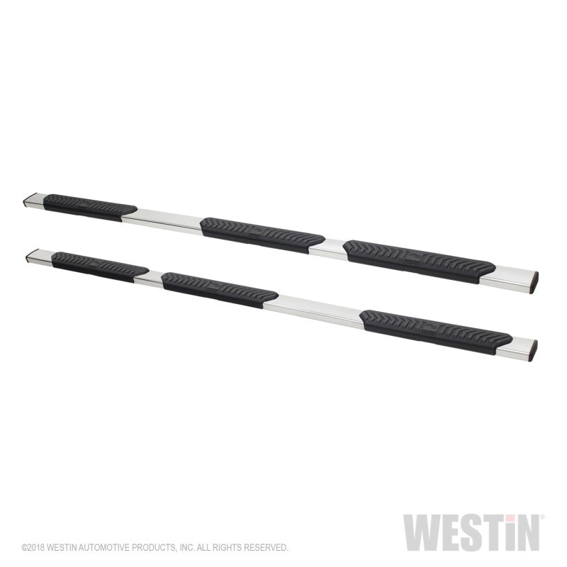 Westin 99-16 Ford F-250/350/450/550 Crew Cab 6.75ft. Bed R5 M-Series W2W Nerf Step Bars - Polish SS