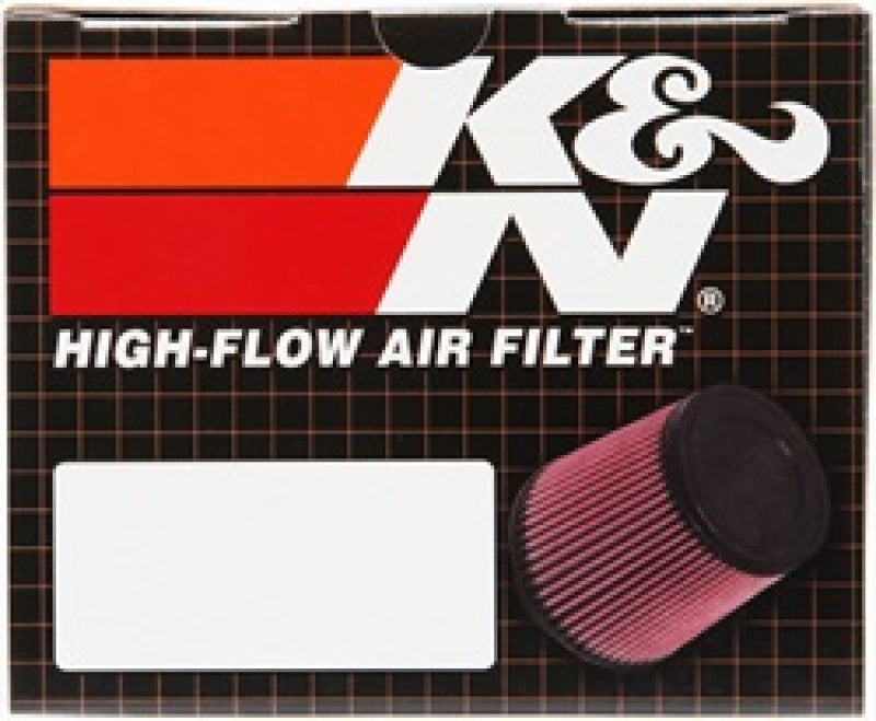 K&N Filter Universal Rubber Oval Straight 4.5in OL x 3.75in OW x 7in Height 20 Degree Angle