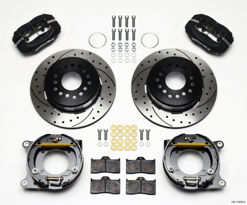 Wilwood Forged Dynalite P/S Park Brake Kit Drilled Impala 59-64 / Corvette 57-62