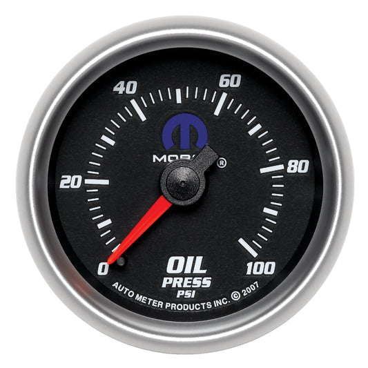 Autometer Mopar 2-1/16in Mechanical 100PSI Oil Pressure Gauge