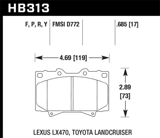 Hawk HPS Street Brake Pads